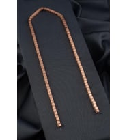 Hematit Doğal Taş Parlak Roz Küp Kesim 4x4mm Dizi [AA]