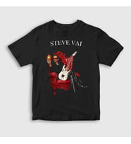 Presmono Unisex Çocuk Siyah Virtuoso Gitarist Steve Vai T-Shirt 551969tt