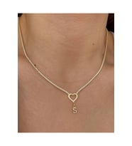 Su Yolu Harf Seç 925 Ayar Gümüş (Gold)