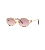 Miu Miu 52ys 5ak06s 54 Kadın Oval Gold Metal Güneş Gözlüğü