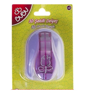 BU-BU 3D ŞEKİLLİ DELGEÇ GÜL  KOD:BUBU-DE0020