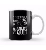 Quitters Never Win Tiger Kupa Bardak Porselen