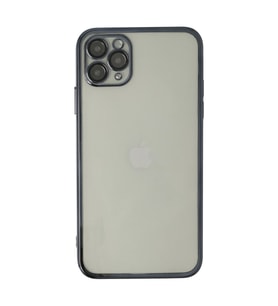 Apple İphone 11 Pro Max Kılıf Razer Lensli Silikon - Siyah