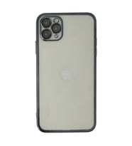 Apple İphone 11 Pro Max Kılıf Razer Lensli Silikon - Siyah