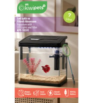 Tiny Kiwipets KPF-10591 LED Işıklı Akvaryum Filtreli USB Aydınlatma Kompakt Tasarım