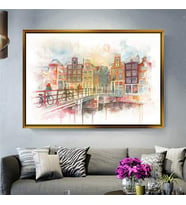 Altın Çerçeveli dekoratif tablo a1293 (Gold)