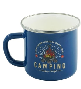 Orcamp Retro Emaye Kupa Bardak 330 cc [Camping] Mavi