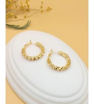 Işık Halkası Gold Küpe