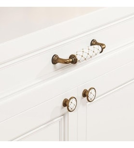 Antik Bronz 96 Mm. Porselen Kulp Rio
