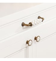 Antik Bronz 96 Mm. Porselen Kulp Rio
