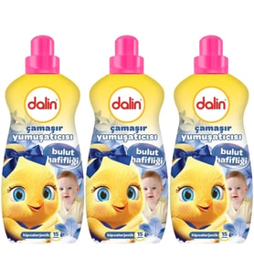Dalin Çamaşır Yumuşatıcı 1500ML Bulut Hafifliği (Hipoalerjenik) (3 Lü Set)