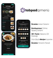TABPAD KAREKOD / QR MENÜ LİSANS