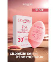 Pembe Güneş Kremi,mavi Işık Korumalı, Aydınlatıcı Ton Eşitleyici Vitamin B5 Hyaluronik Asit Spf30