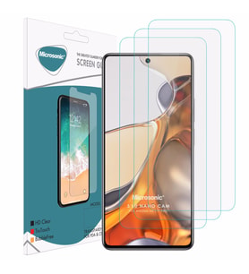 Microsonic Xiaomi Mi 11T Pro Screen Protector Nano Glass Cam Ekran Koruyucu (3'lü Paket)