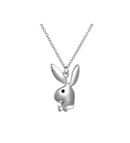 Playboy Tavşanı Unisex Kolye (Gümüş)
