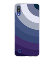 Samsung Galaxy M10 Kapak Renk Cümbüşü Tasarımlı Şeffaf Silikon Kılıf