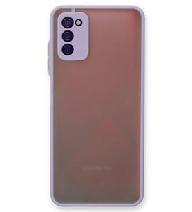 Durukar® Samsung Galaxy A03S Kılıf Montreal Silikon Kapak - Mor
