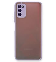 Durukar® Samsung Galaxy A03S Kılıf Montreal Silikon Kapak - Mor