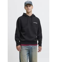Erkek Jack & Jones JJYUKI Front Sweat Hood – Kapüşonlu, Yumuşak Kumaş, Rahat Kesim, Günlük Kullanıma Uygun Sweatshirt (Siyah)