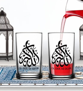 BK Gift Ramazan 2'li Şerbet Bardağı -11, Arkadaşa Hediye, Sevgiliye Hediye, Eşe Hediye