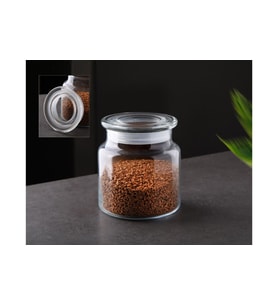 CAM KAPAKLI SLİKONLU KAVANOZ 0,50ML