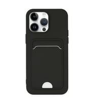 Apple İphone 14 Pro Kılıf Kelvin Kartvizitli Silikon - Siyah