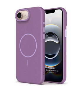 Microsonic Apple iPhone 16e Kılıf MagLeather Pro Lila (Lila)