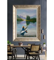 GÜMÜŞ ÇERÇEVELİ PASPARTULU TABLO C226