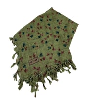 Sökme Boncuklu Pamuk Yazma - 95 x 95 - 04930 (Çimen Yeşili)