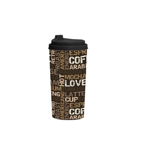 470cc Desenli Kahve Bardağı Coffee Yazılı (Karışık)