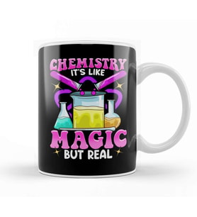 Chemistry It's Like Magic But Real Science Pun Kupa Bardak Porselen
