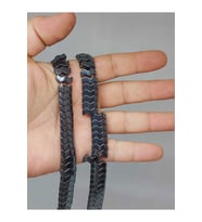 Hematit Taşı Şekilli Çift Delikli 4.5*12mm Dizi (52306)