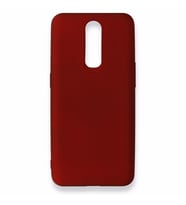 Newface Oppo RX17 Pro Kılıf Premium  Silikon (Bordo)