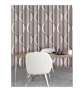 Dreamwall 3D Geometrik Desenli Silinebilir Sağlıklı Tekstil Duvar Kağıdı (Çok Renkli)