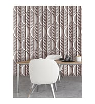 Dreamwall 3D Geometrik Desenli Silinebilir Sağlıklı Tekstil Duvar Kağıdı (Çok Renkli)