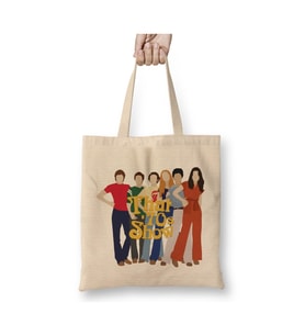 That 70s Show Beyaz Bez Çanta Uzun Saplı Alışveriş Çantası Plaj Çantası
