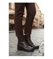 Ayakmod Premium 2680-1 Z Siyah Kadın Bot (KAHVE)
