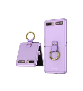 Samsung Galaxy Z Flip Uyumlu Kılıf Zore Flip Ring Kıpta Kapak
