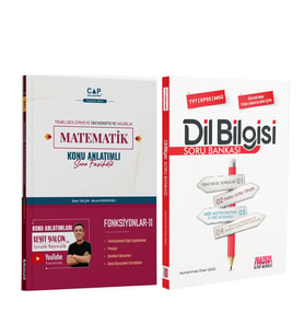 Çap Yayınları Matematik Fonksiyonlar II ve AKM Dil Bilgisi Soru Bankası Seti 2 Kitap
