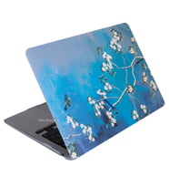 McStorey Macbook Air M1 ile Uyumlu Kılıf HardCase A1932 A2179 A2337 VanGogh01NL (Sarı-Yeşil)