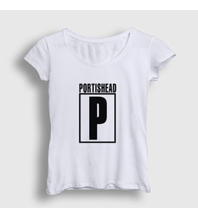 Presmono Kadın Beyaz Logo Müzik Portishead T-Shirt 510947tt (Beyaz)