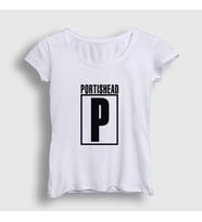 Presmono Kadın Beyaz Logo Müzik Portishead T-Shirt 510947tt (Beyaz)