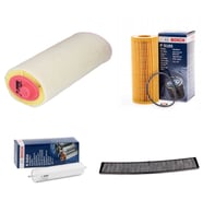 Bosch Filtre Bakım Seti BMW 3 SERİSİ E46 320 d Dizel 150 Beygir 1998-2004 Hava + Yağ F + Yakıt F. + Polen Bosch
