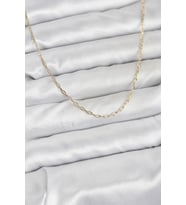 CM 14K Gold Renk Ataç Zincir Model 60 cm Kadın Kolye 5886 - LOHO2582-6511