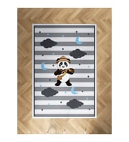 MEKTA HOME BEBEK VE ÇOCUK ODASI İzci Panda Desenli Halı