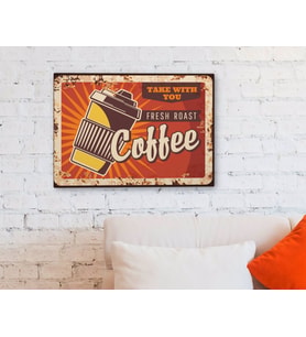 BK Home Coffee Tasarımlı Kanvas Tablo-34