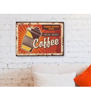BK Home Coffee Tasarımlı Kanvas Tablo-34