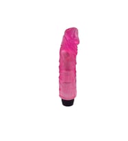 Ayarlanabilir Güçlü Titreşimli 22 Cm Damarlı Pembe Vibratör