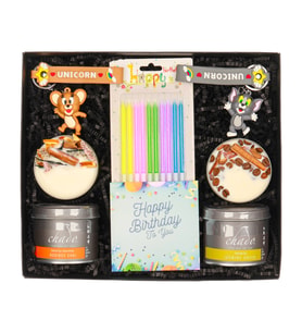 Chado Rooibos Chai ve Happy Birthday Mumlu Hediye Kutusu