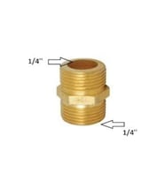 Sarı Nipel 1/4" x 1/4"